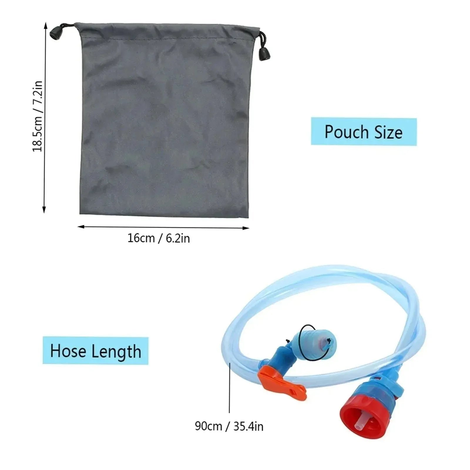 Water Bottle Drink Tube Cycling Camping Hydration Bladder System Hose Kit TPU Free - Trekker Essentials