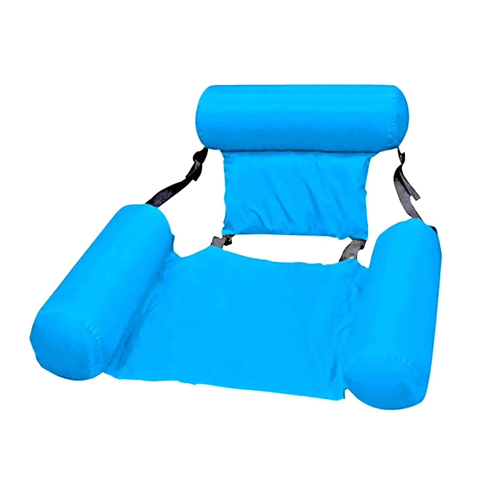 Water Hammock Inflatable Air Mattress - Floating Lounger for Swimming Pools and Beach Relaxation - Trekker Essentials