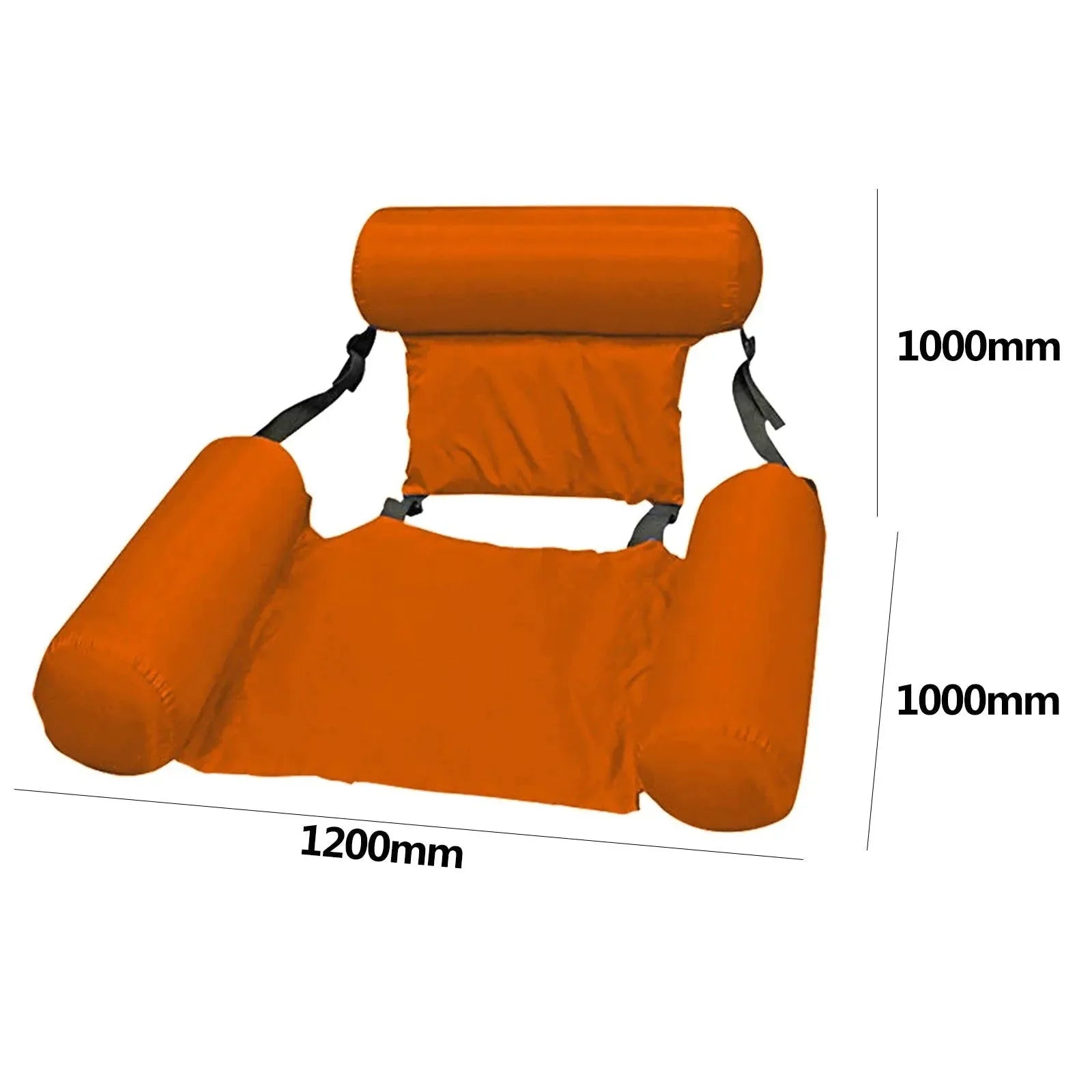 Water Hammock Inflatable Air Mattress - Floating Lounger for Swimming Pools and Beach Relaxation - Trekker Essentials