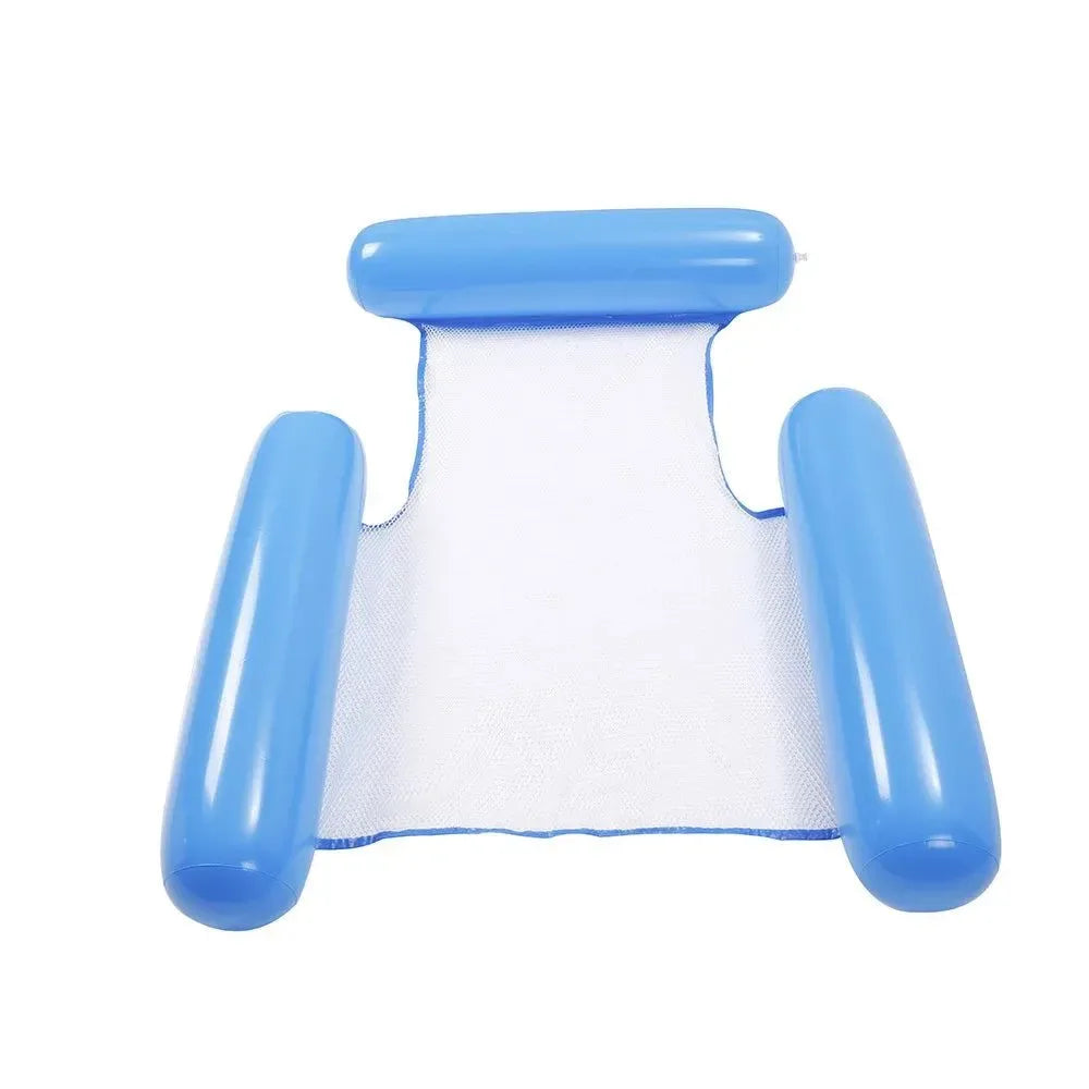 Water Hammock Recliner - Inflatable Floating Lounge Bed for Pool Parties and Swimming Fun - Trekker Essentials