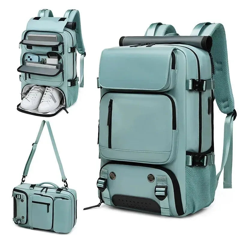 Waterproof 16-Inch Laptop Backpack – 40L USB Charging Travel & Hiking Bag for Women & Men
