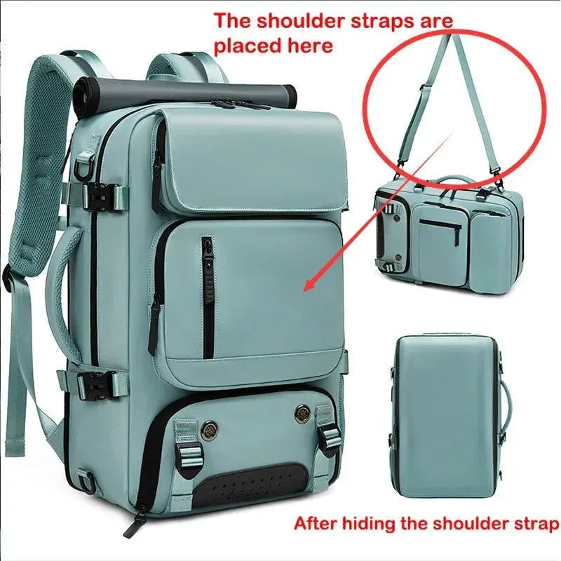 Waterproof 16-Inch Business Laptop Backpack for Women - Versatile Travel Companion for Hiking and Camping - Trekker Essentials