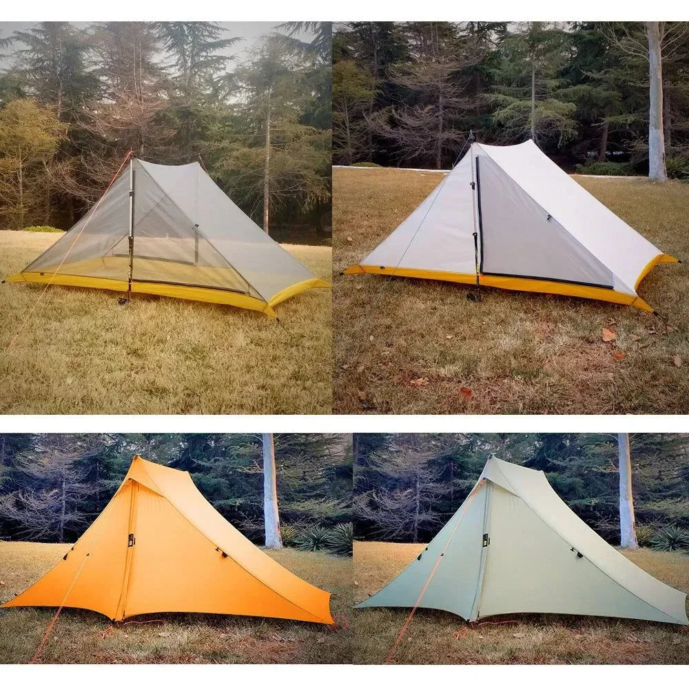 Waterproof 2-Person Rodless Tent - Professional 20D Silnylon Ultralight 4-Season Camping Tent - Trekker Essentials