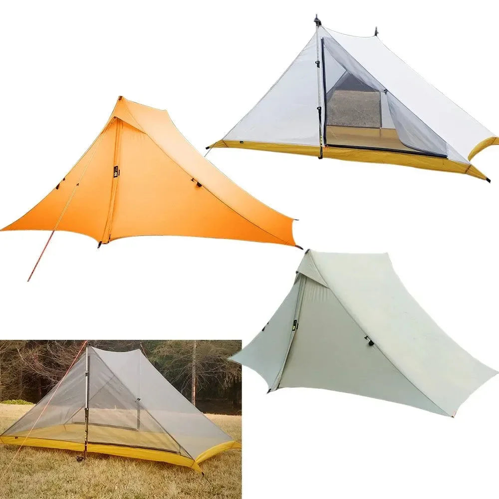 Waterproof 2-Person Rodless Tent - Professional 20D Silnylon Ultralight 4-Season Camping Tent - Trekker Essentials
