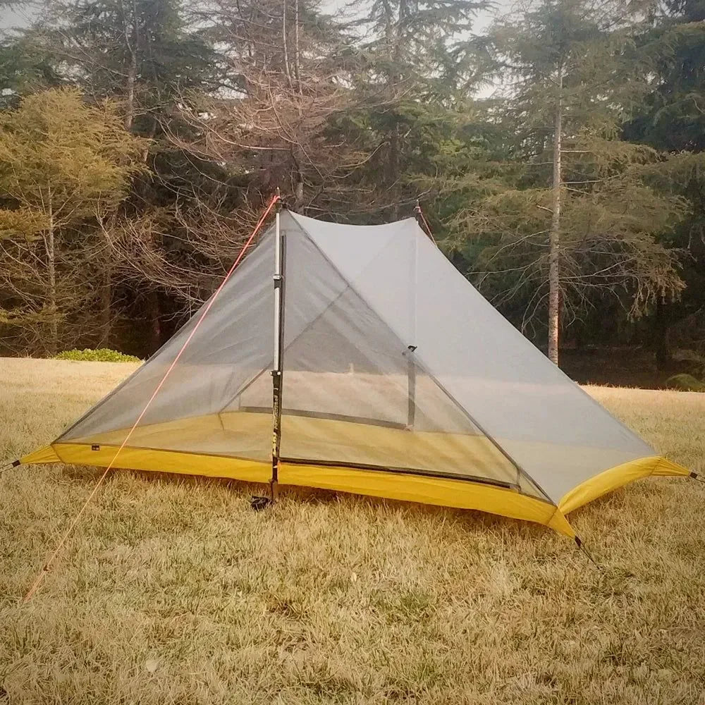 Waterproof 2-Person Rodless Tent - Professional 20D Silnylon Ultralight 4-Season Camping Tent - Trekker Essentials