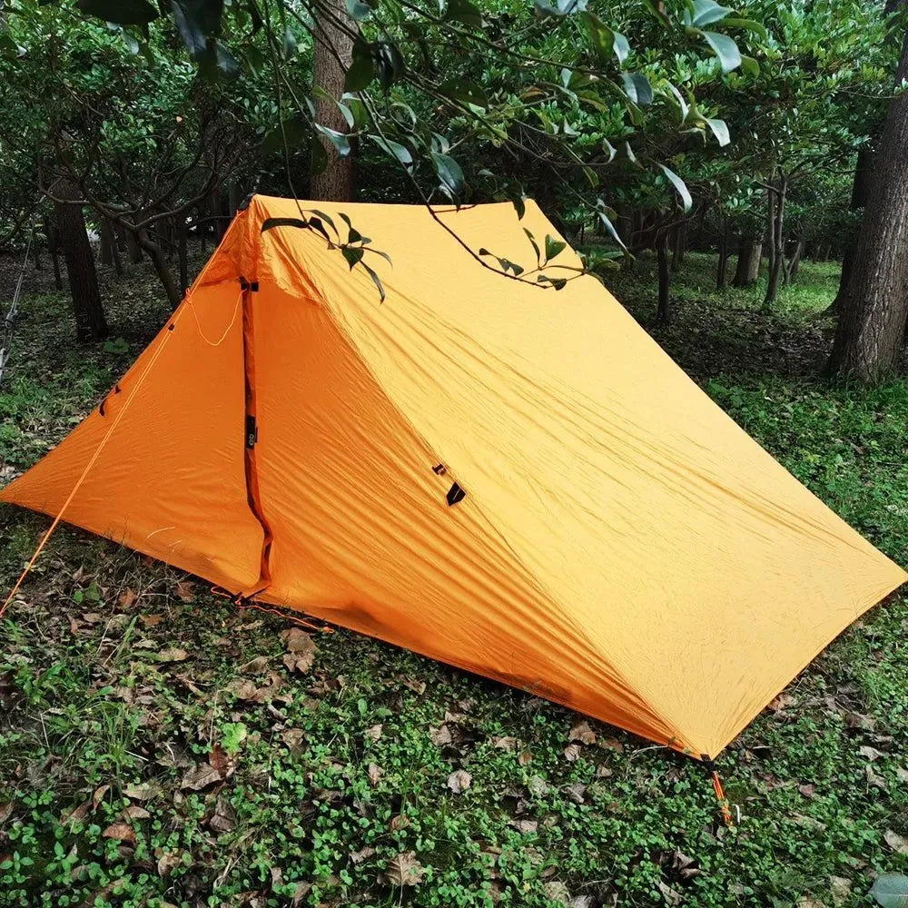 Waterproof 2-Person Rodless Tent - Professional 20D Silnylon Ultralight 4-Season Camping Tent - Trekker Essentials