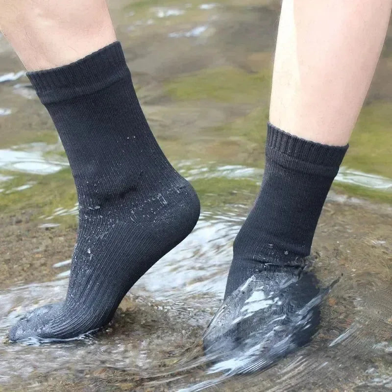 Waterproof and Breathable Outdoor Hiking and Skiing Socks: Warm Winter Wading and Camping Gear - Trekker Essentials