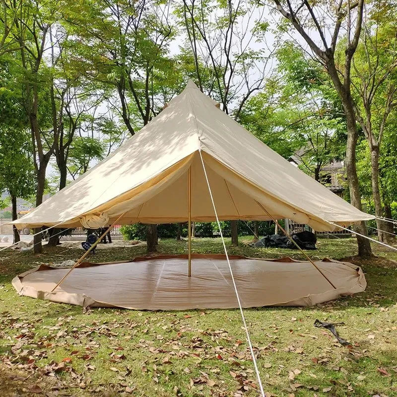 Waterproof Bell Tent with Antiflaming Bottom - 5/8 Person, 900D Oxford, Four-Season - Trekker Essentials