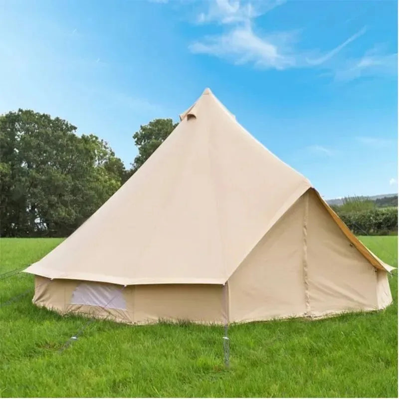 Waterproof Bell Tent with Antiflaming Bottom - 5/8 Person, 900D Oxford, Four-Season - Trekker Essentials