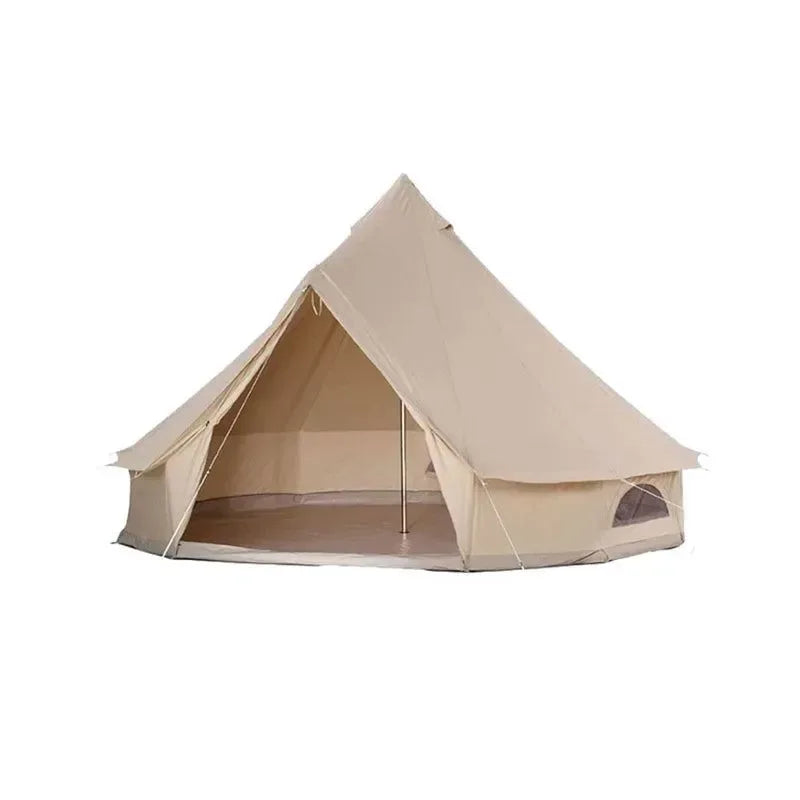 Waterproof Bell Tent with Antiflaming Bottom - 5/8 Person, 900D Oxford, Four-Season - Trekker Essentials