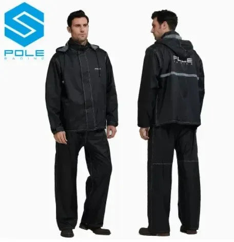 Waterproof Breathable Motorcycle Raincoat Set with Reflective Features for Riding in Rainstorms - Trekker Essentials