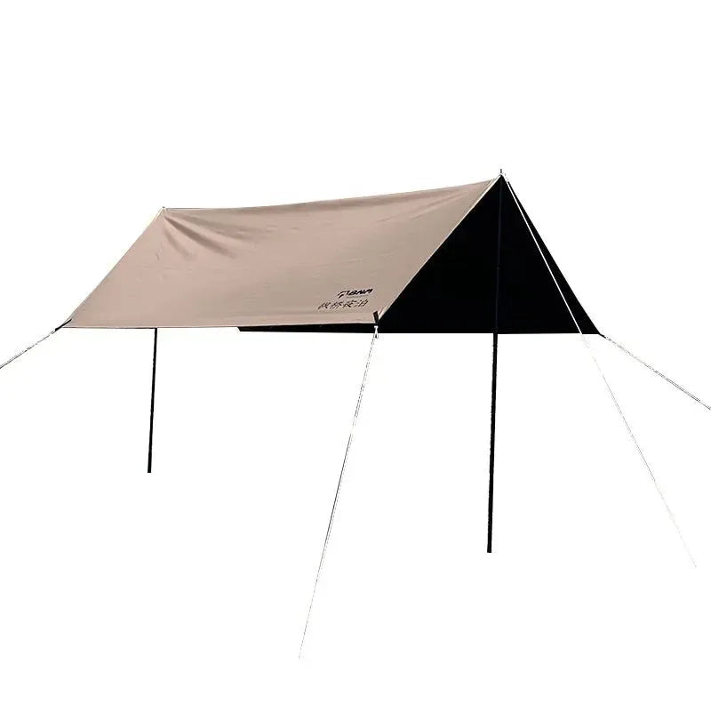 Waterproof Camping Tarp Shelter for Outdoor Adventures- 3m x 4m Portable Sun Shade Beach Tent - Trekker Essentials