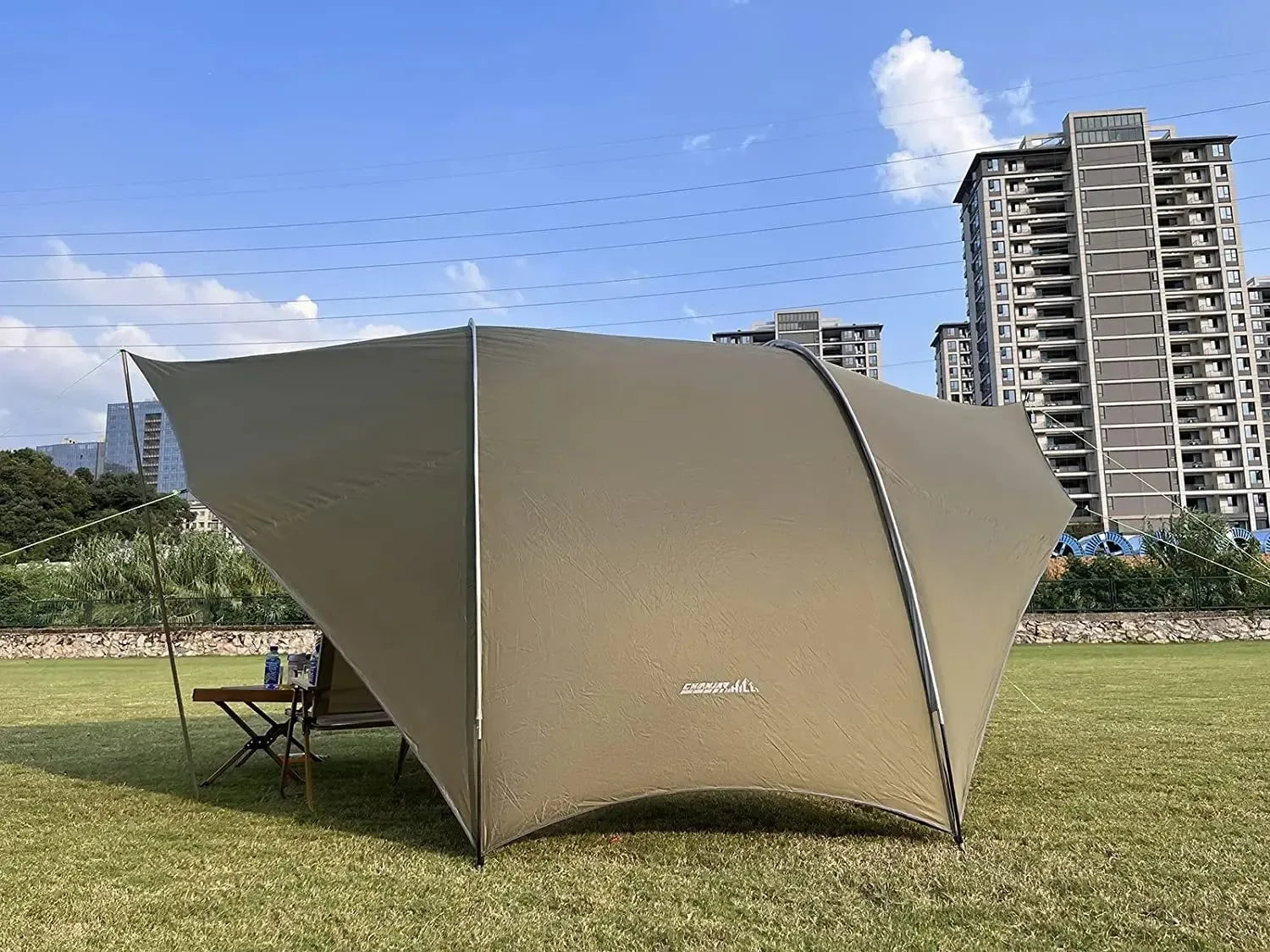 Waterproof Car Awning Sun Shelter - Eggshell Shape Auto SUV Canopy Camper Trailer Sun Shade for Outdoor Camping and Beach - Trekker Essentials