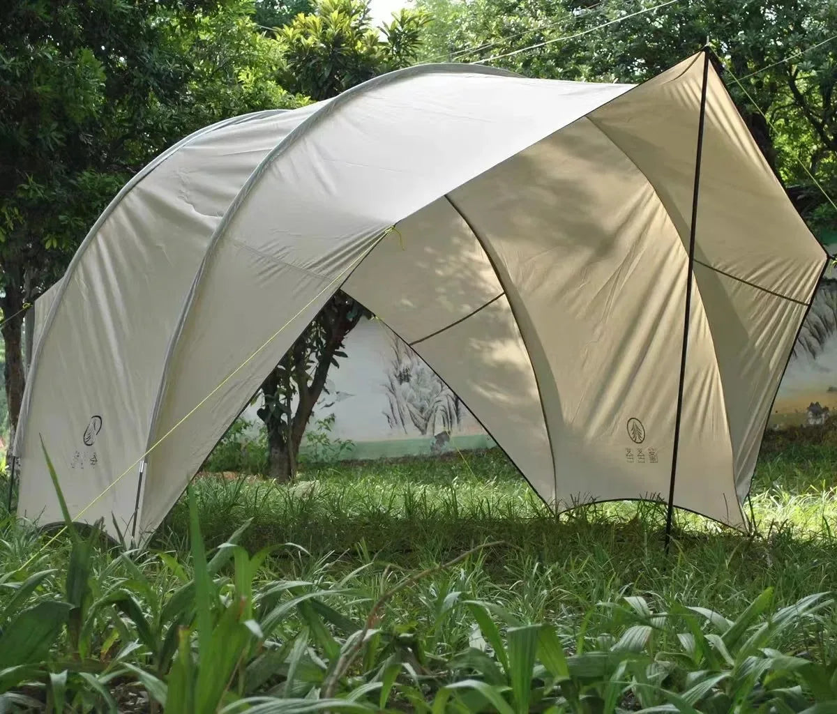 Waterproof Car Awning Sun Shelter - Eggshell Shape Auto SUV Canopy Camper Trailer Sun Shade for Outdoor Camping and Beach - Trekker Essentials