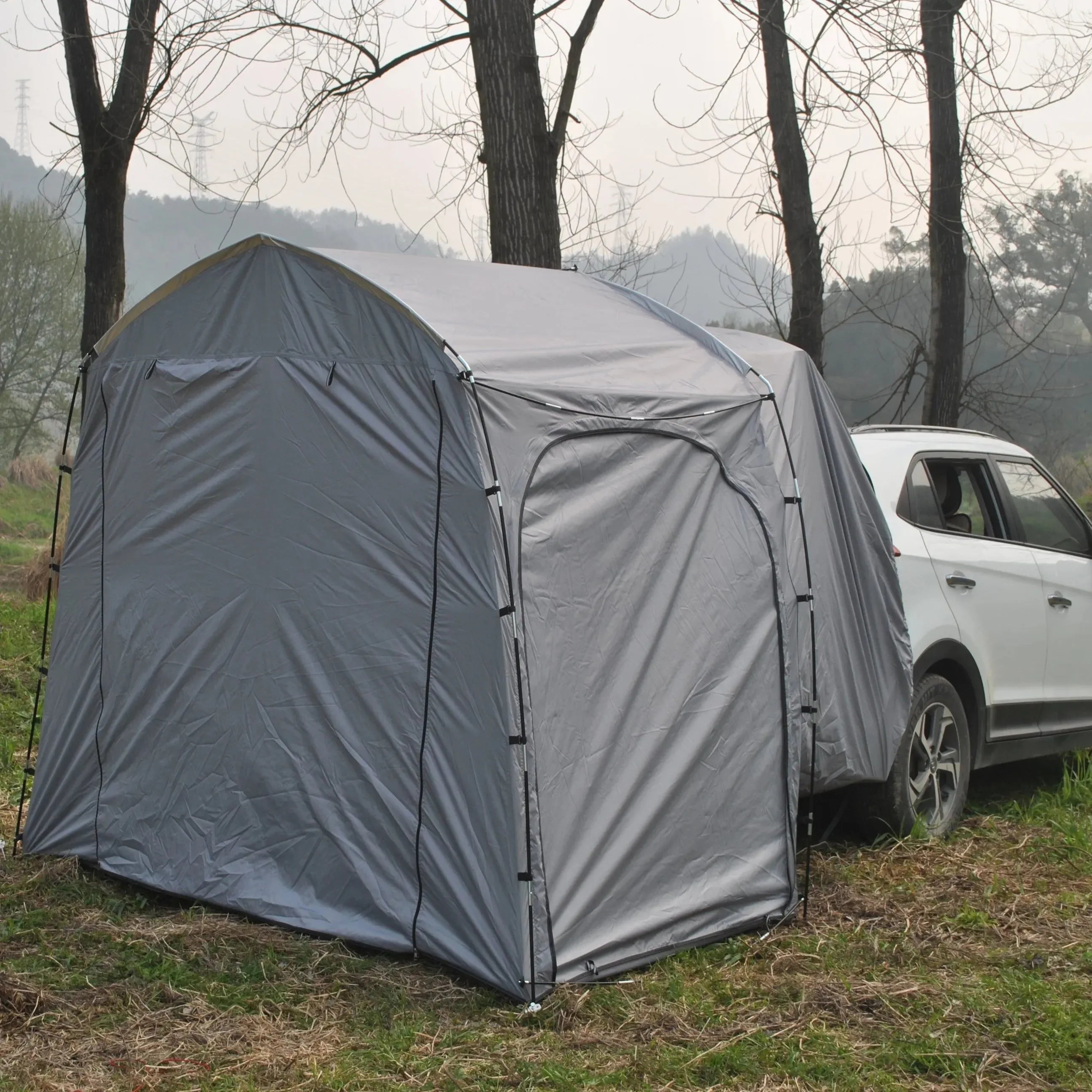 Waterproof Car Tent with Canopy - Car Tailgate Canopy Tent, Vehicle SUV Tent, and Standalone Dome Tent - Trekker Essentials