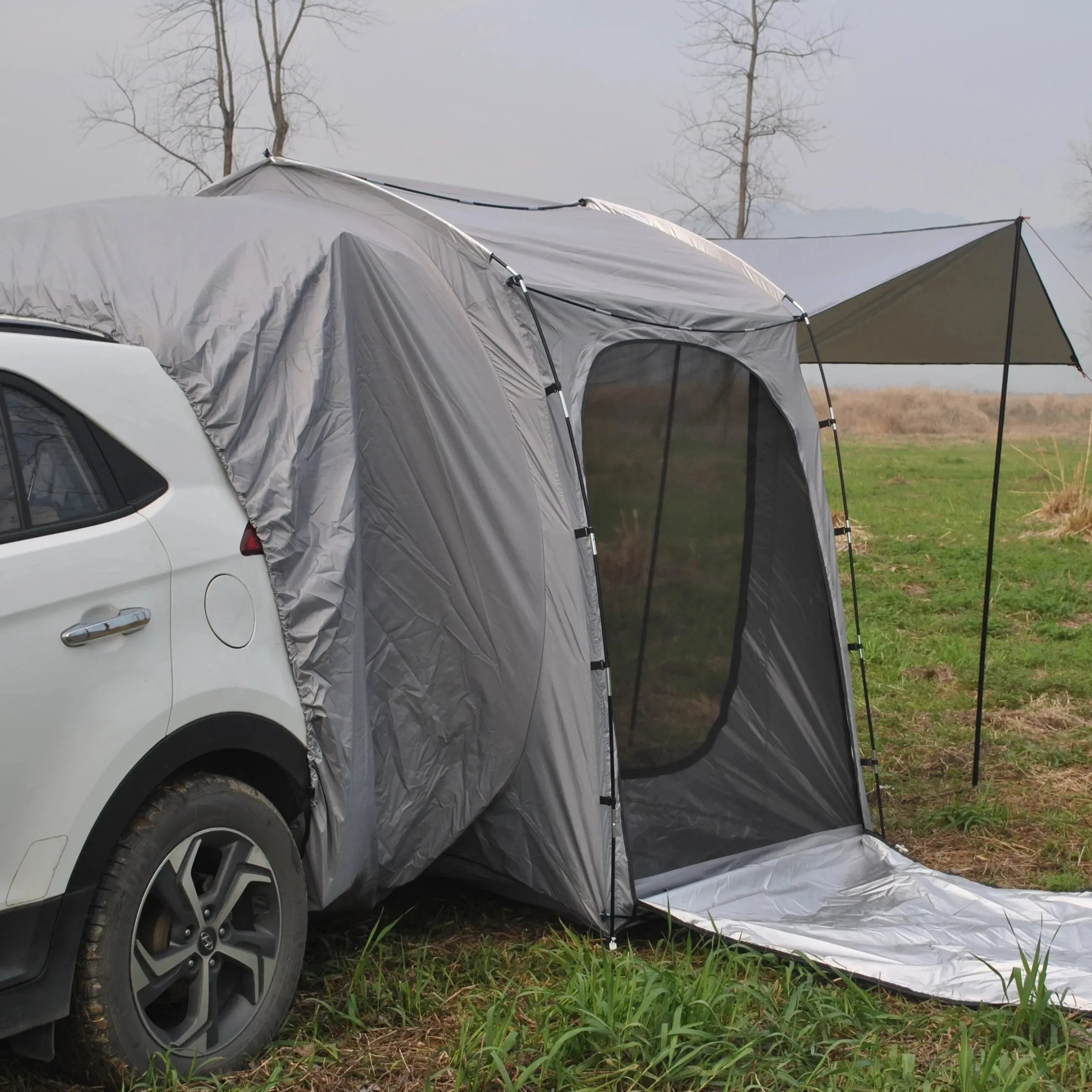 Waterproof Car Tent with Canopy - Car Tailgate Canopy Tent, Vehicle SUV Tent, and Standalone Dome Tent - Trekker Essentials