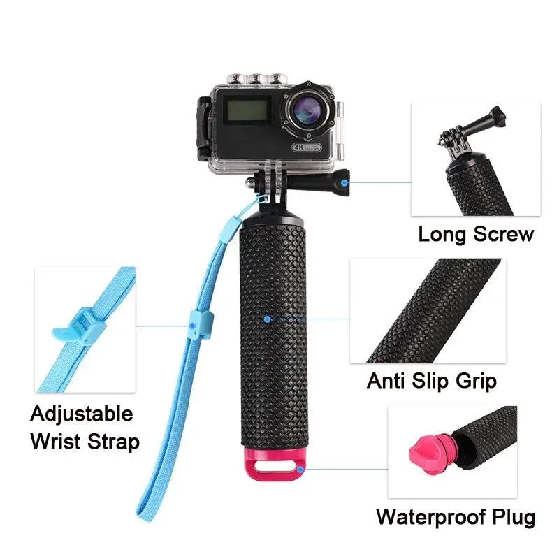 Waterproof Floating Hand Grip for GoPro and Action Cameras - Trekker Essentials