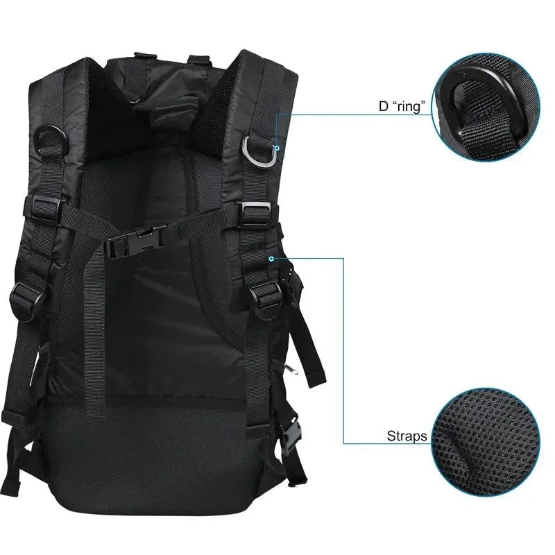 Waterproof Hiking Backpack – Lightweight 47L Travel & Trekking Daypack for Men & Women - Trekker Essentials