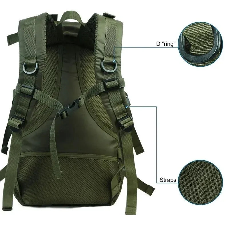 Waterproof Hiking Backpack – Lightweight 47L Travel & Trekking Daypack for Men & Women - Trekker Essentials