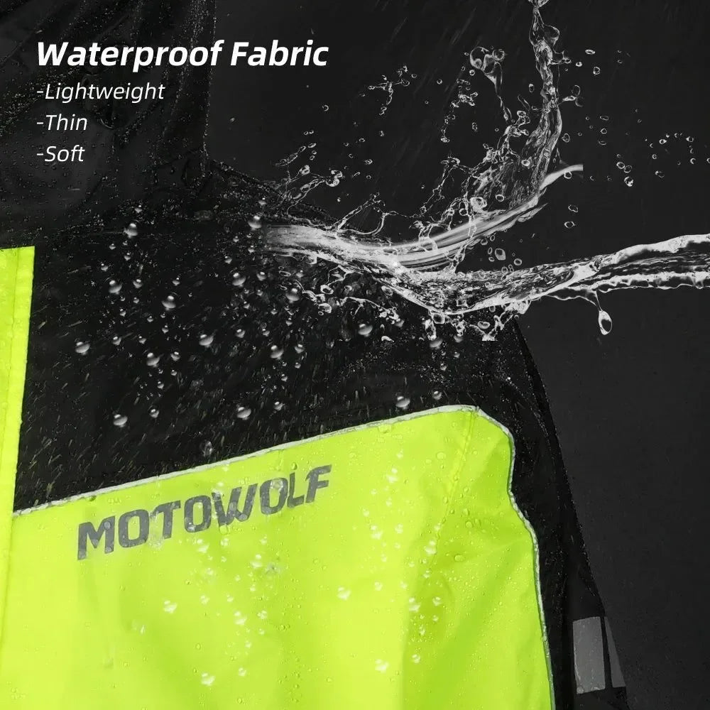 Waterproof Motorcycle Rain Suit - Reflective, Durable, and Portable Raincoat & Pants for Bikers - Trekker Essentials