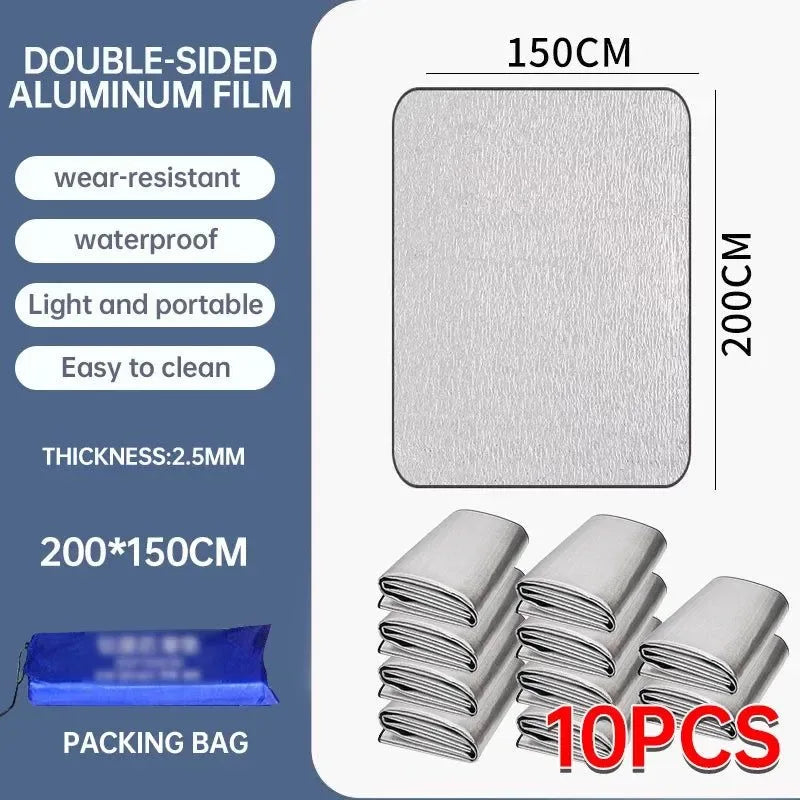 Waterproof Outdoor Camping Foam Mat – Moisture-Proof & Insulated Sleeping Pad for Two (1/10pcs) - Trekker Essentials