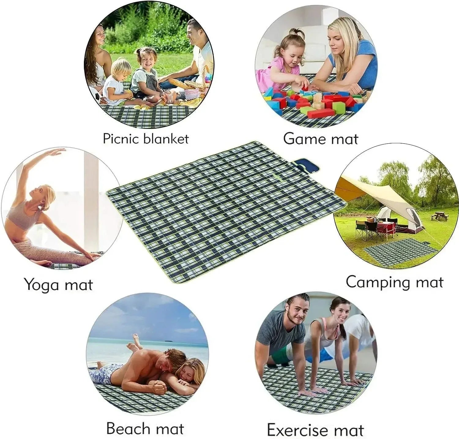 Waterproof Outdoor Picnic Mat - Sandproof Camping Blanket for Beach, Hiking & Travel - Trekker Essentials