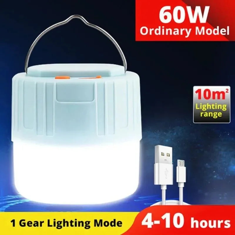 Waterproof Solar LED Camping Light – Rechargeable Portable Tent Lantern & Emergency Energy-Saving Lamp - Trekker Essentials