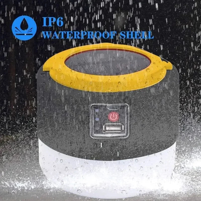 Waterproof Solar LED Camping Light – Rechargeable Portable Tent Lantern & Emergency Energy-Saving Lamp - Trekker Essentials