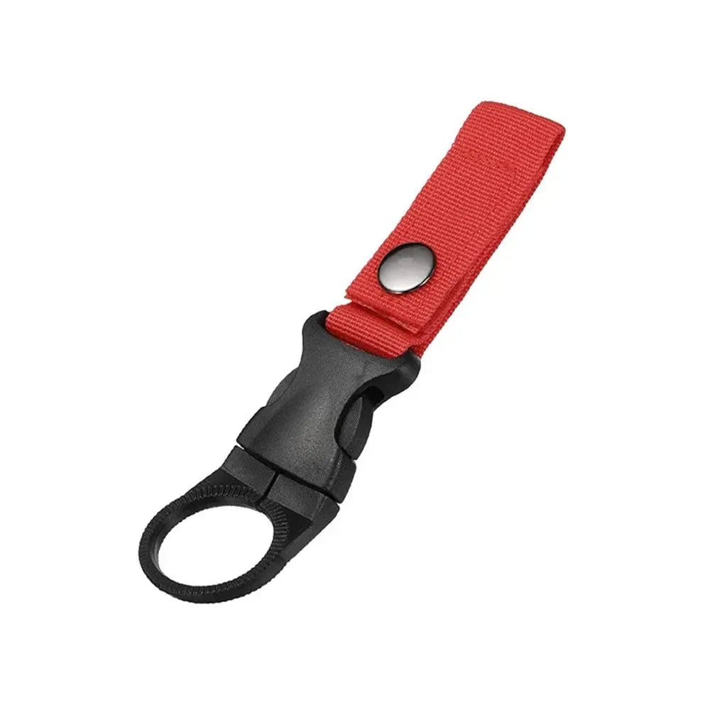 Webbing Backpack Buckle Carabiners - Quickdraw Water Bottle Hanger Holder for Outdoor Camping, Hiking, Climbing - Trekker Essentials