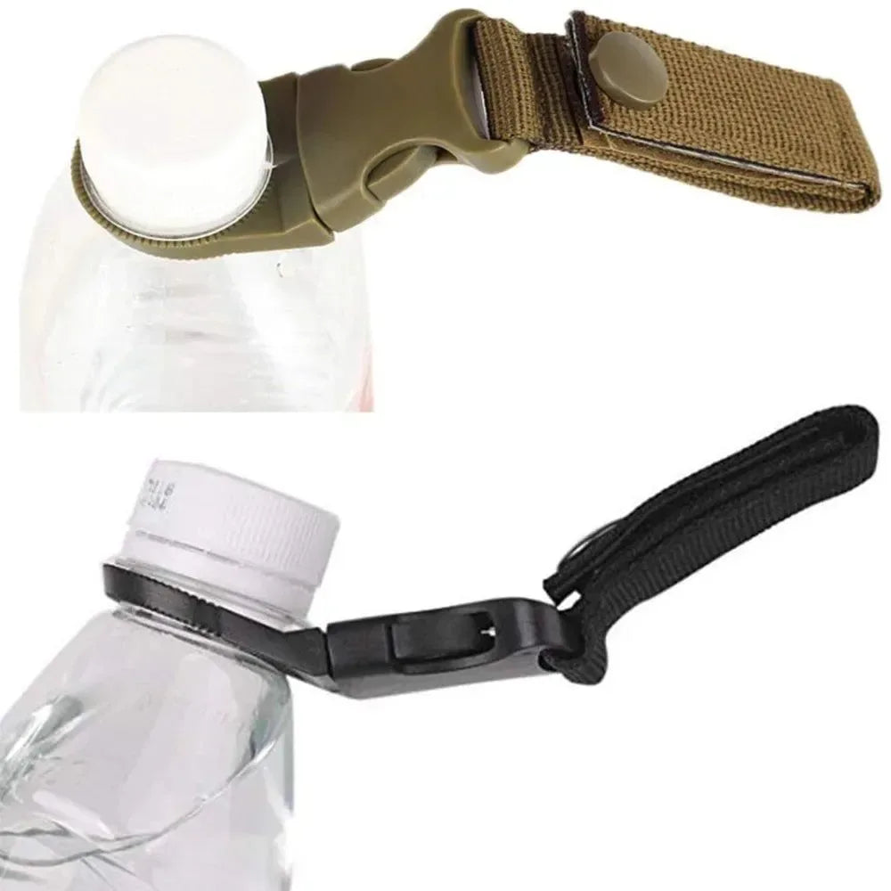 Webbing Backpack Buckle Carabiners - Quickdraw Water Bottle Hanger Holder for Outdoor Camping, Hiking, Climbing - Trekker Essentials