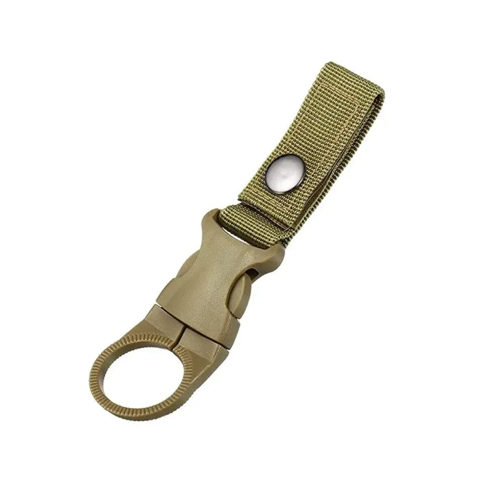 Webbing Backpack Buckle Carabiners - Quickdraw Water Bottle Hanger Holder for Outdoor Camping, Hiking, Climbing - Trekker Essentials