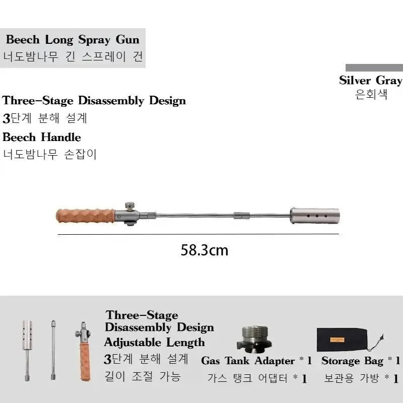 Weeding Fires Machine Grass Burners Gas Torch - Outdoor BBQ Blowtorch Camp Flamethrowers Camping Equipment - Trekker Essentials