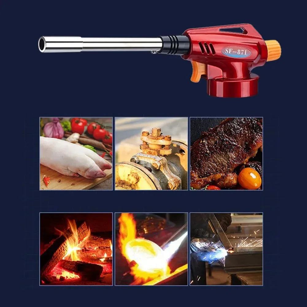 Welding Heating Burner Liquefied Propane Gas Tool - Outdoor Camping BBQ Gas Torch Lighter - Cooking Fire Starter - Trekker Essentials