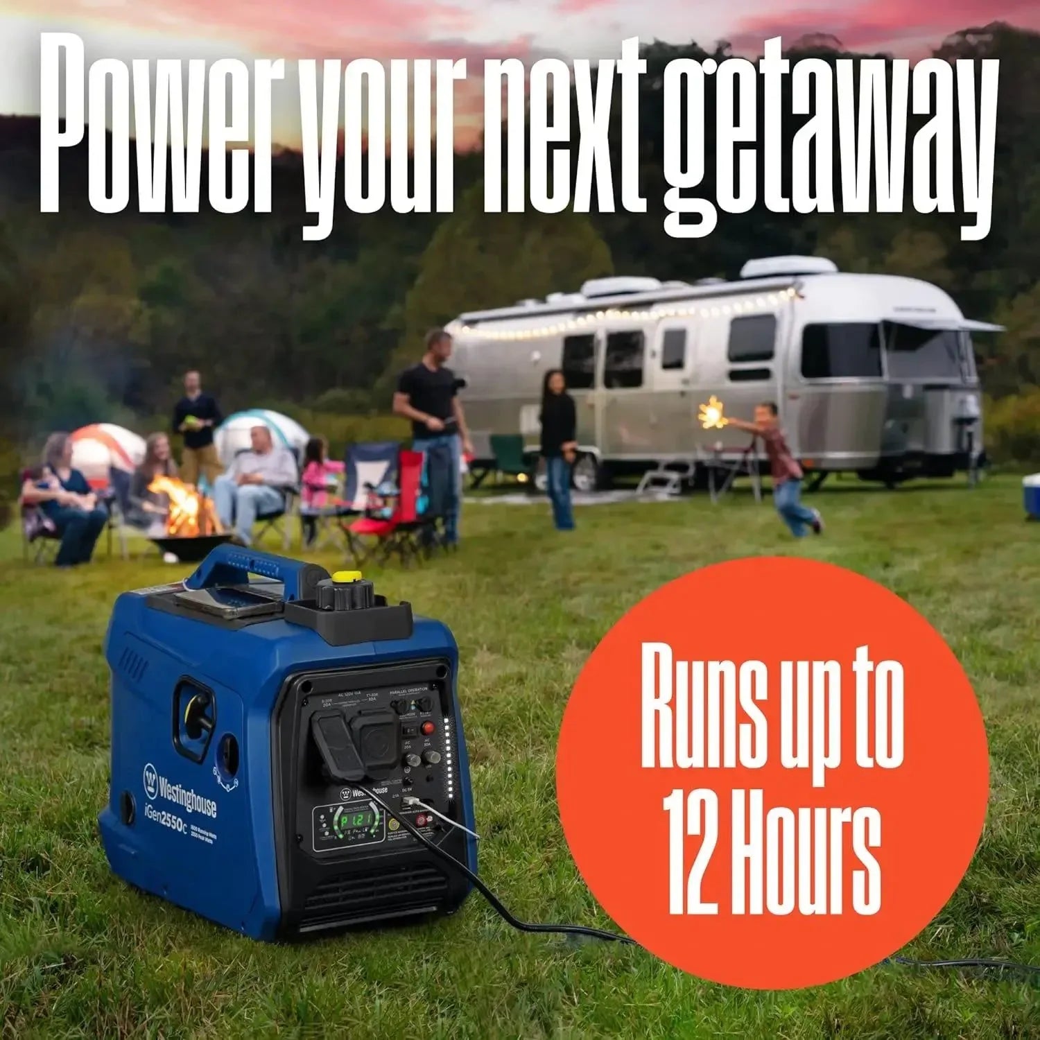 Westinghouse 2550W Portable Inverter Generator – Super Quiet, Lightweight, RV Ready, CO Sensor - Trekker Essentials