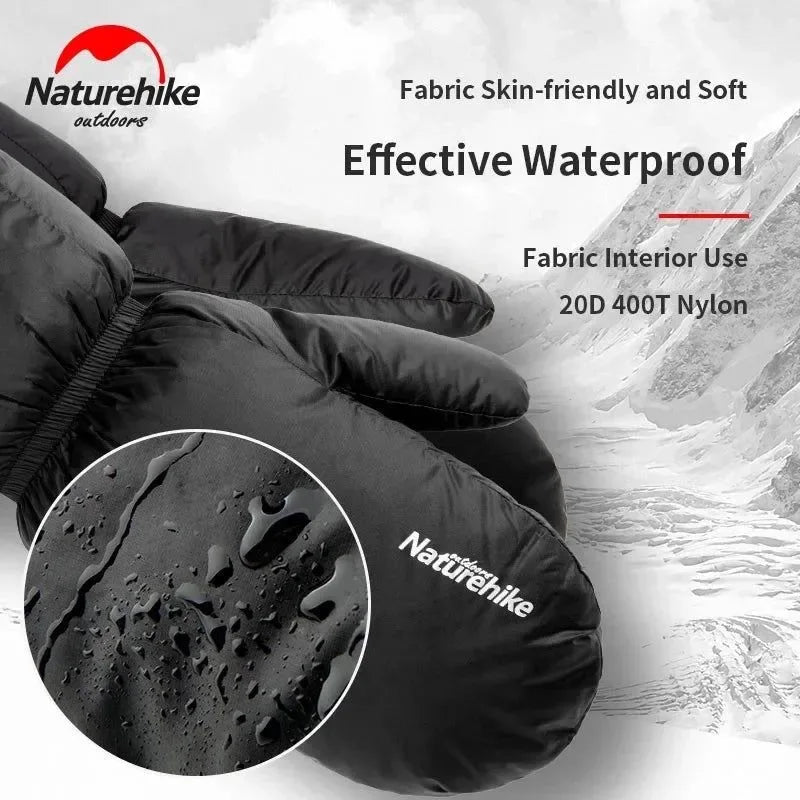 White Goose Down Gloves for Winter Sports - Trekker Essentials