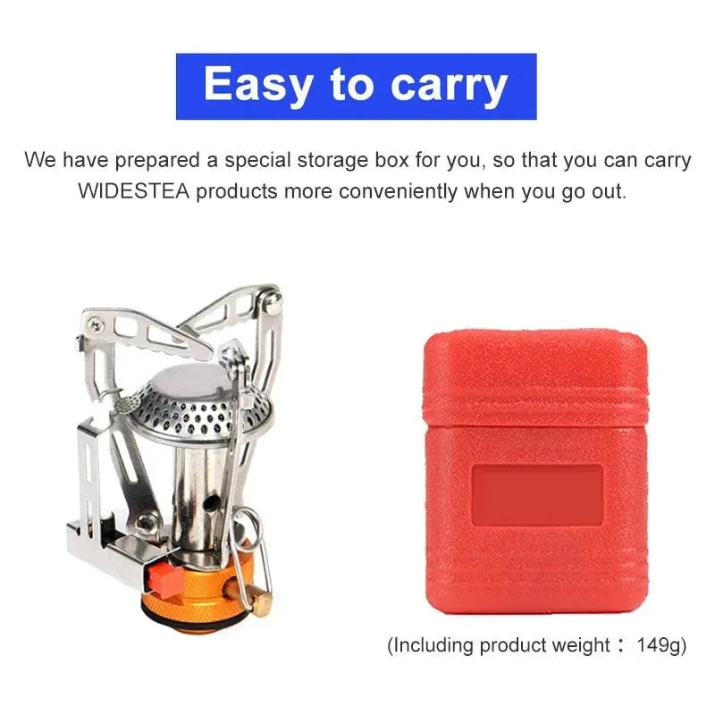 Widesea Camping Gas Stove Heater - Foldable One-piece Burner for Outdoor Cooking - Trekker Essentials