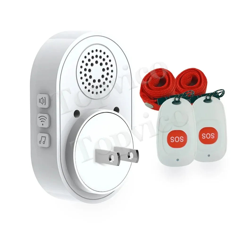 WiFi Panic Button for Elderly - Tuya Smart SOS Alarm with Wireless Call Caregiver Pager for Senior Care - Trekker Essentials