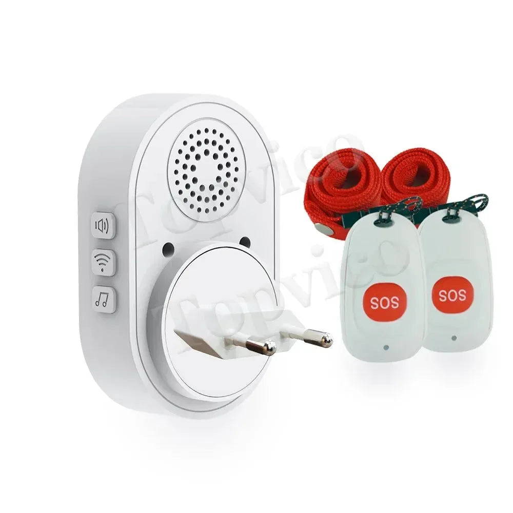 WiFi Panic Button for Elderly - Tuya Smart SOS Alarm with Wireless Call Caregiver Pager for Senior Care - Trekker Essentials