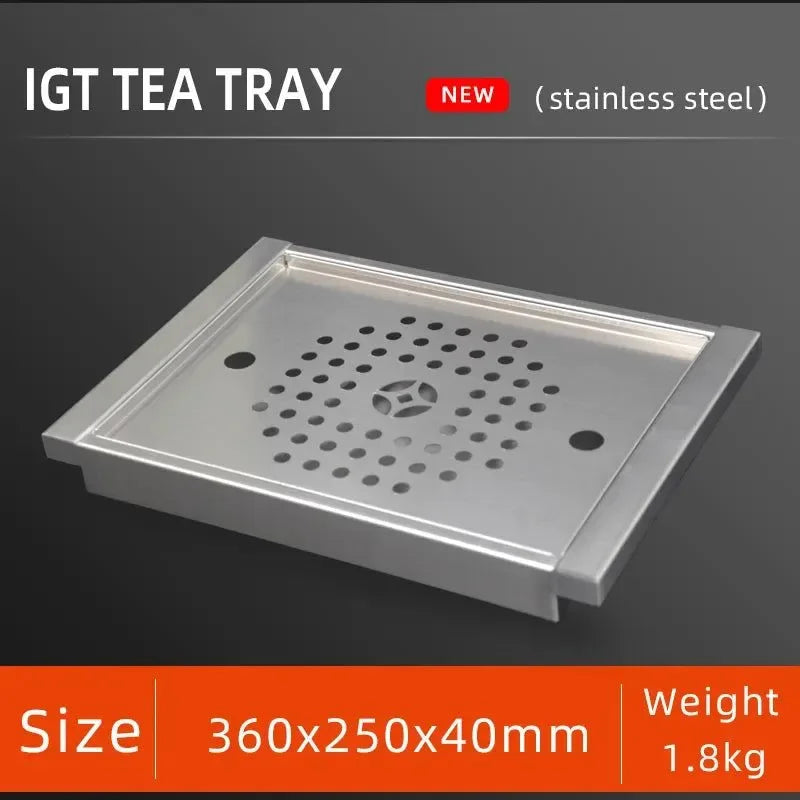 Wild Journey 304 Stainless Steel Folding Table - Perfect for Camping, Picnic, and BBQ - Trekker Essentials