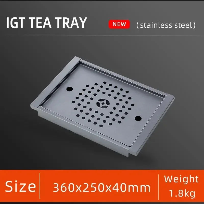 Wild Journey 304 Stainless Steel Folding Table - Perfect for Camping, Picnic, and BBQ - Trekker Essentials