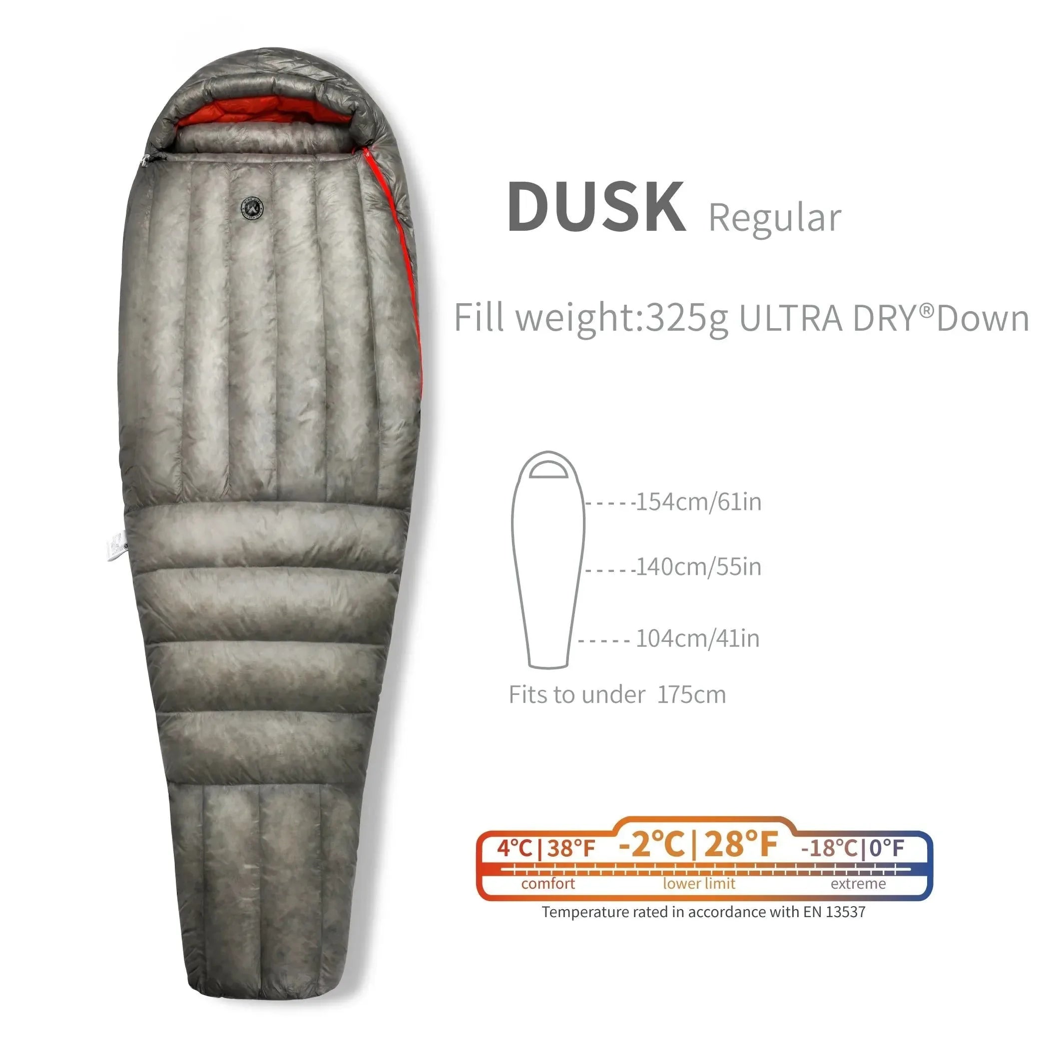 Wind Hard Dusk Upgrade 7D Nylon DWR 800FP Ultra Dry Down Pro Ultralight Sleeping Bag - Trekker Essentials