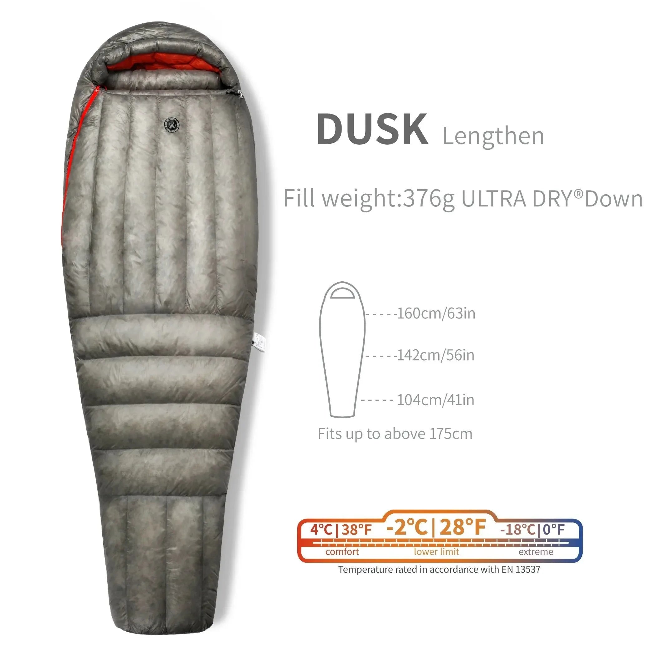 Wind Hard Dusk Upgrade 7D Nylon DWR 800FP Ultra Dry Down Pro Ultralight Sleeping Bag - Trekker Essentials
