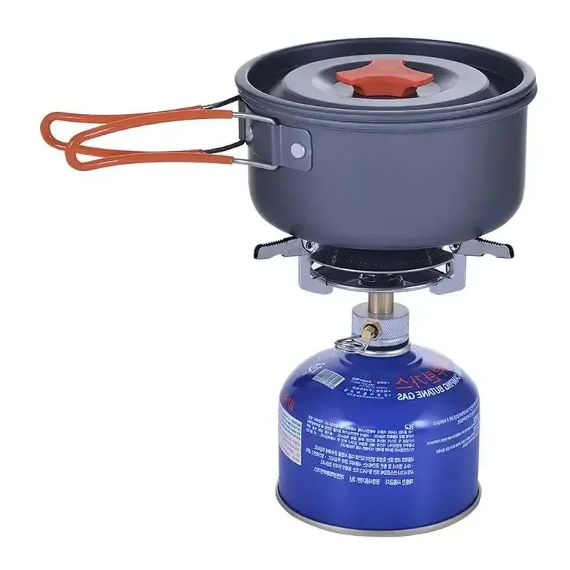 Windproof Camping Gas Stove – Portable Foldable Electronic Ignition Stove Head for Outdoor Cooking, Hiking & Mountaineering - Trekker Essentials