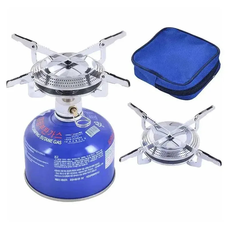 Windproof Camping Gas Stove – Portable Foldable Electronic Ignition Stove Head for Outdoor Cooking, Hiking & Mountaineering - Trekker Essentials