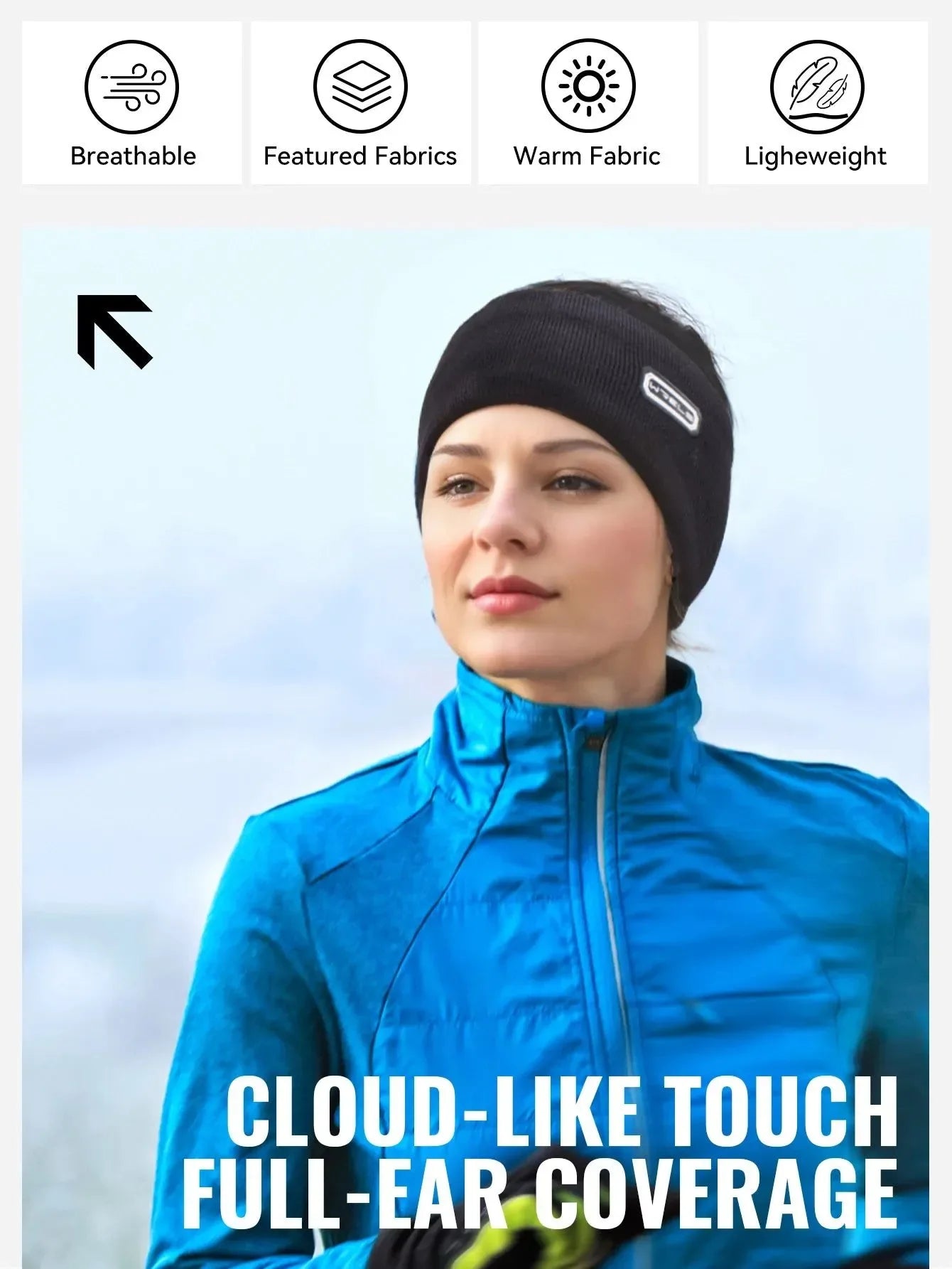 Windproof Fleece Ear Warmer Headband – Moisture-Wicking Winter Ear Protection - Trekker Essentials