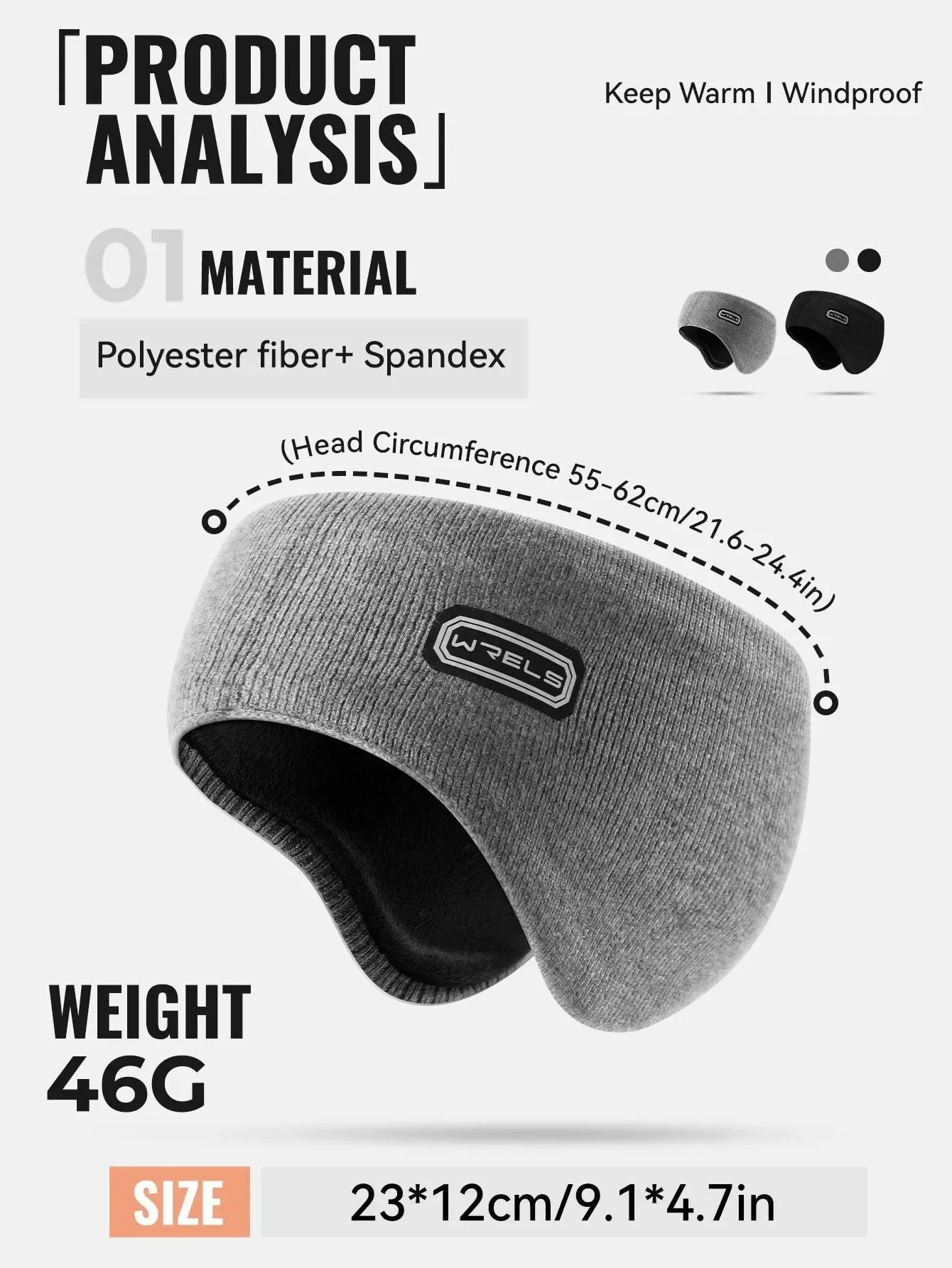 Windproof Fleece Ear Warmer Headband – Moisture-Wicking Winter Ear Protection - Trekker Essentials