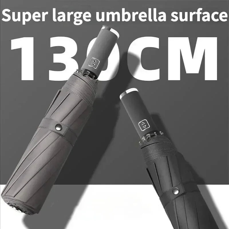 Windproof Super Large Fully Automatic Umbrella - Business and Outdoor Use with UV Protection and Waterproof Features - Trekker Essentials