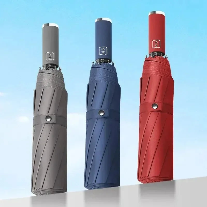 Windproof Super Large Fully Automatic Umbrella - Business and Outdoor Use with UV Protection and Waterproof Features - Trekker Essentials
