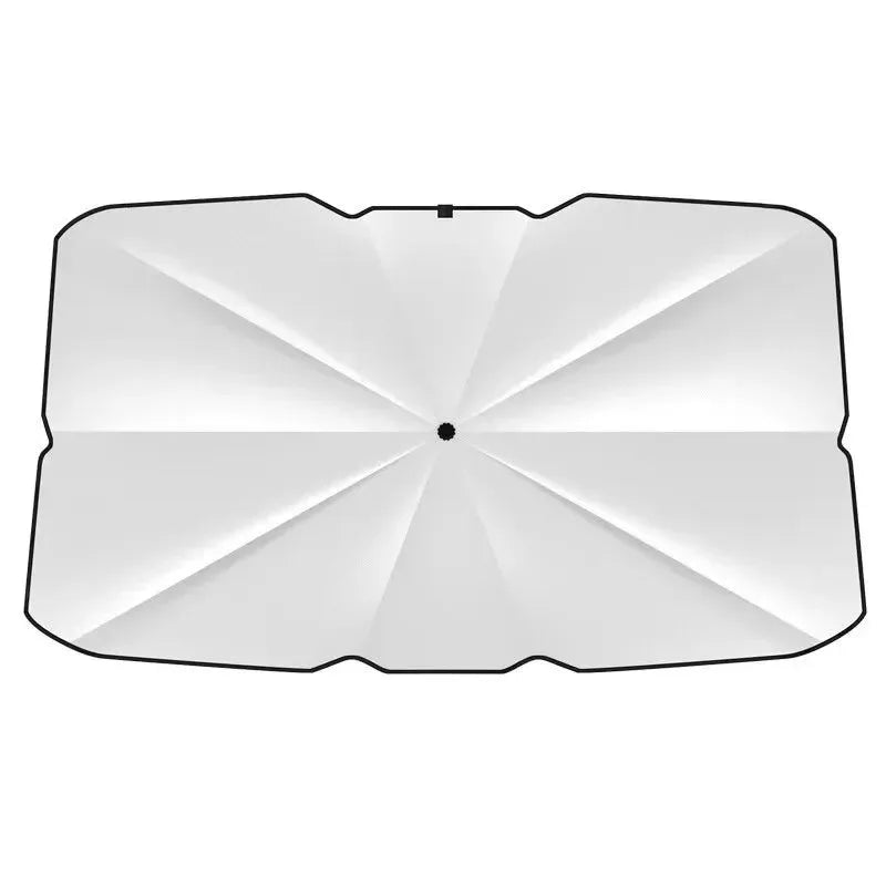 Windshield SunShade Umbrella - Hemmed Edge Cover, Car Summer Sun Protection, Front Window Sun Shade - Trekker Essentials