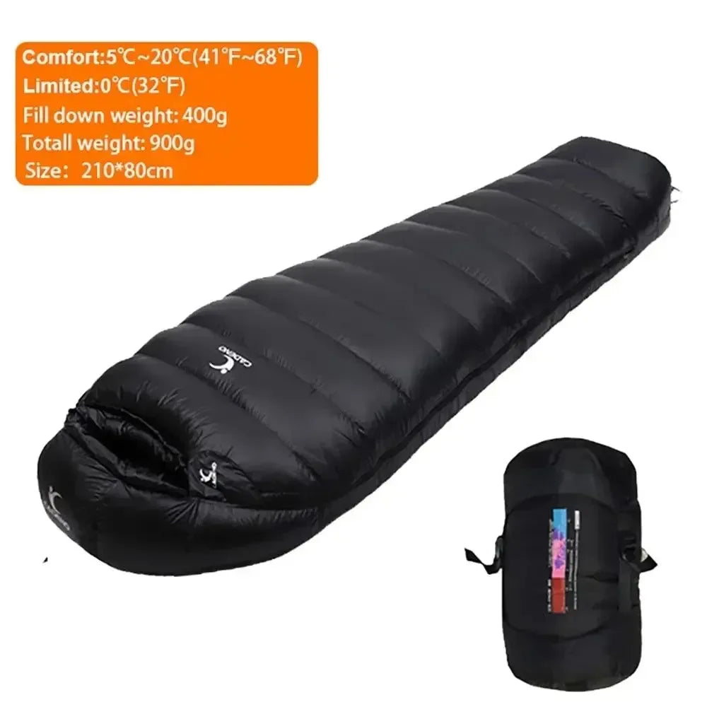 Winter Goose Down Sleeping Bag - Lightweight, Portable, and Warm for Outdoor Camping and Trekking - Trekker Essentials